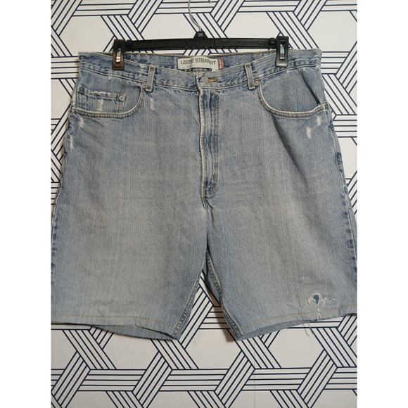 Mens Levi 569 Denim Shorts Size 38 - Picture 1 of 4